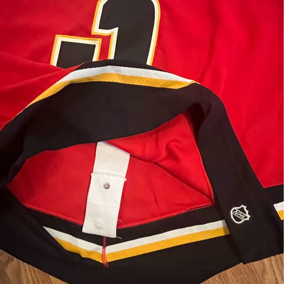 Authentic On-Ice Game Jersey, Reebok. Calgary Flames, Dion Phaneuf, #3 - Picture 3 of 4